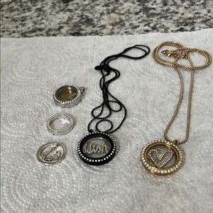 Origami Owl necklaces and accessories